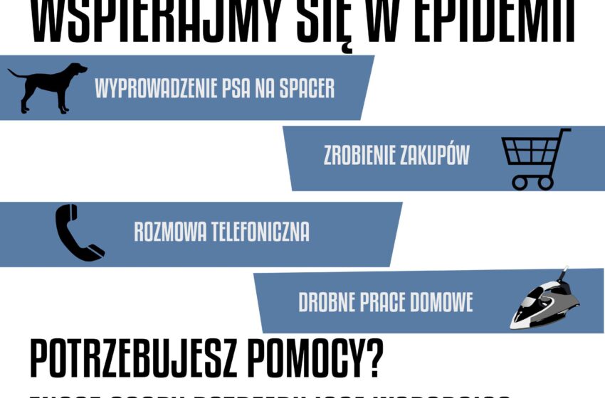 na niebieskich paskach rysunki psa kosza na zakupy, telefonu, żelazka