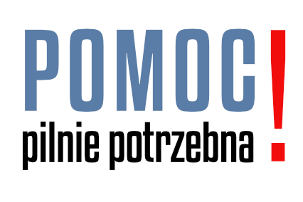 pomoc pilnie potrzebna czerwony wykrzyknik